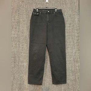 Black Calvin Klein Jeans, straight leg, size 14